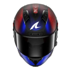 Casco Integrale Shark Aeron Speed-Tech Carbon Blu Rosso Opaco