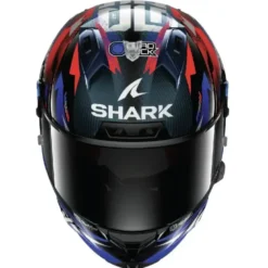 Casco Integrale Shark Aeron Zarco Gran Premio De France Carbon Blu Cromato Lucido