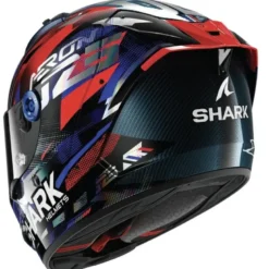 Casco Integrale Shark Aeron Zarco Gran Premio De France Carbon Blu Cromato Lucido