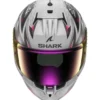 Casco Integrale Shark D-Skwal 3 Blast-R Silver Viola Nero Opaco