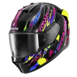 Casco Integrale Shark D-Skwal 3 Fawn Nero Viola Giallo
