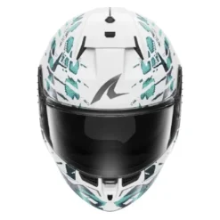Casco Integrale Shark D-Skwal 3 Reptaia Cameleon Bianco Lucido
