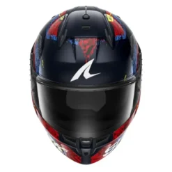 Casco Integrale Shark D-Skwal 3 Speed-Vib Blu Rosso Lucido