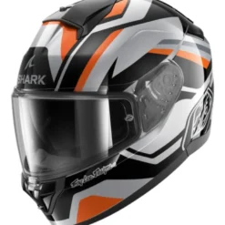Casco Integrale Shark Ridill 2 Apex Silver Nero Arancione