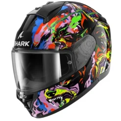 Casco Integrale Shark Ridill 2 Beast Nero Viola Giallo