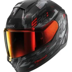 Casco Integrale Shark Ridill 2 Molokai Nero Antracite Rosso Opaco