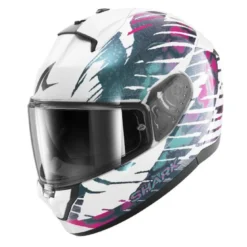 Casco Integrale Shark Ridill 2 Reptaia Bianco Viola Cameleon