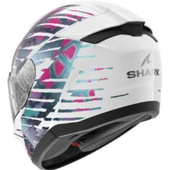 Casco Integrale Shark Ridill 2 Reptaia Bianco Viola Cameleon