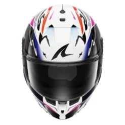 Casco Integrale Shark Skwal Cup Speed-Fancy Bianco Nero Arancione Lucido
