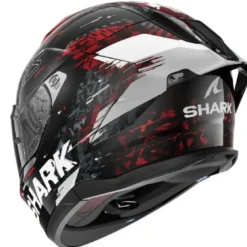 Casco Integrale Shark Skwal Cup Speed-Vib Nero Rosso Silver Lucido