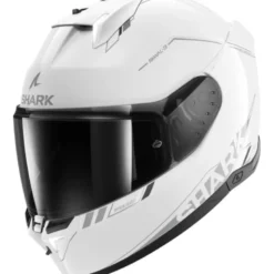 Casco Integrale Shark Skwal i3 Blank Sp Bianco Silver Antracite