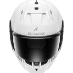 Casco Integrale Shark Skwal i3 Blank Sp Bianco Silver Antracite