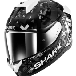 Casco Integrale Shark Skwal i3 Hellcat Nero Chrome Silver