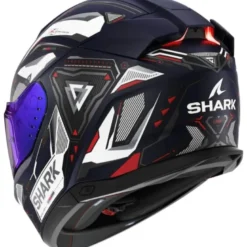 Casco Integrale Shark Skwal i3 Linik Blu Bianco Rosso Opaco