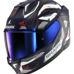 Casco Integrale Shark Skwal i3 Linik Blu Bianco Rosso Opaco