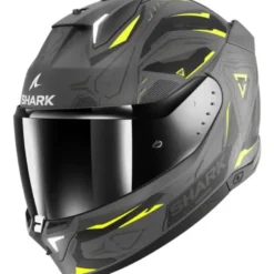 Casco Integrale Shark Skwal i3 Linik Nero Antracite Giallo Opaco