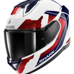 Casco Integrale Shark Skwal i3 Rhad Bianco Chrome Rosso