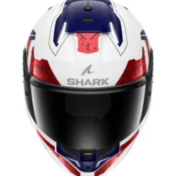 Casco Integrale Shark Skwal i3 Rhad Bianco Chrome Rosso