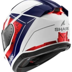 Casco Integrale Shark Skwal i3 Rhad Bianco Chrome Rosso