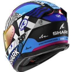 Casco Integrale Shark Skwal i3 Speed-Fancy Nero Bianco Blu Lucido