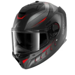 Casco Integrale Shark Spartan Gt Pro Carbon Mekarium Carbon Antracite Rosso Opaco