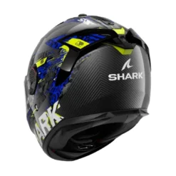 Casco Integrale Shark Spartan Gt Pro Carbon Speed-Vib Carbon Antracite Blu Lucido