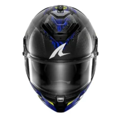 Casco Integrale Shark Spartan Gt Pro Carbon Speed-Vib Carbon Antracite Blu Lucido