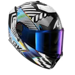 Casco Integrale Shark Spartan Gt Pro Carbon Sthyr Carbon Bianco Cromato Lucido