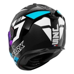 Casco Integrale Shark Spartan Gt Pro Carbon Zarco Track Racer Carbon Bianco Blu
