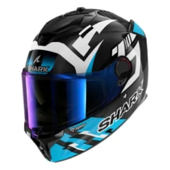 Casco Integrale Shark Spartan Gt Pro Carbon Zarco Track Racer Carbon Bianco Blu