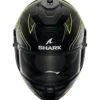 Casco Integrale Shark Spartan Gt Pro Troyan Nero Antracite Giallo Opaco