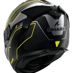 Casco Integrale Shark Spartan Gt Pro Troyan Nero Antracite Giallo Opaco