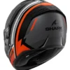 Casco Integrale Shark Spartan Rs Byrhon Nero Arancio Chrome Opaco
