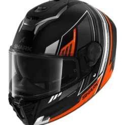 Casco Integrale Shark Spartan Rs Byrhon Nero Arancio Chrome Opaco