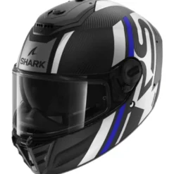 Casco Integrale Shark Spartan Rs Carbon Shawn Blu SIlver Opaco