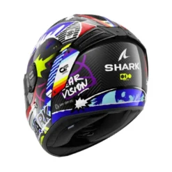 Casco Integrale Shark Spartan Rs Carbon Streetrush Blu Chrom