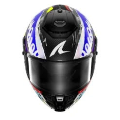 Casco Integrale Shark Spartan Rs Carbon Streetrush Blu Chrom