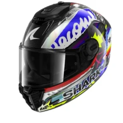 Casco Integrale Shark Spartan Rs Carbon Streetrush Blu Chrom