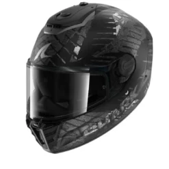 Casco Integrale Shark Spartan Rs Reptaia Nero Antracite Opaco