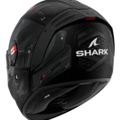 Casco Integrale Shark Spartan Rs Stingrey Nero Antracite Rosso Opaco