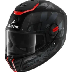 Casco Integrale Shark Spartan Rs Stingrey Nero Antracite Rosso Opaco