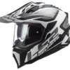 Casco Integrale Touring Ls2 Mx701 Explorer Alter Nero Bianco Opaco