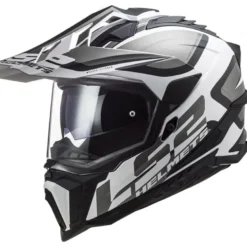 Casco Integrale Touring Ls2 Mx701 Explorer Alter Nero Bianco Opaco