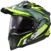 Casco Integrale Touring Ls2 Mx701 Explorer Spire Verde Giallo Alta Visibilità