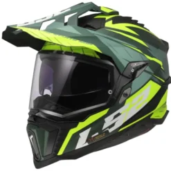 Casco Integrale Touring Ls2 Mx701 Explorer Spire Verde Giallo Alta Visibilità