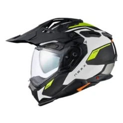 Casco Integrale Touring Nexx X.Wed 3 Keyo Adventure Bianco Neon Opaco