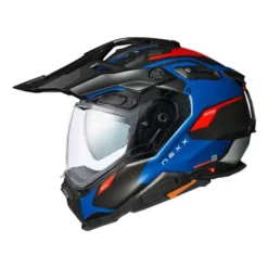Casco Integrale Touring Nexx X.Wed 3 Keyo Adventure Blu Rosso Opaco