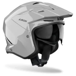Casco Jet Airoh Kombakt Color Concrete Grigio Lucido