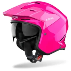 Casco Jet Airoh Kombakt Color Rosa Lucido