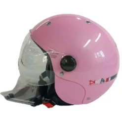 Casco Jet Bambino Dieffe DF44 Rosa
